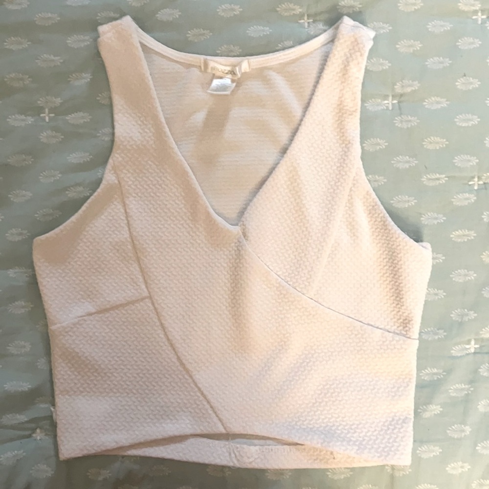 Bozzolo white crop top